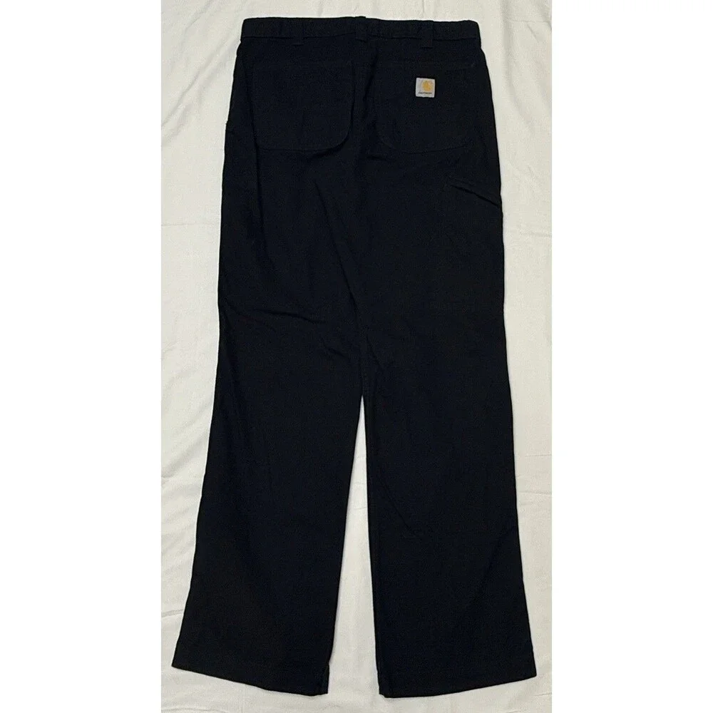 Men’s Carhartt BN2291 Black Jeans 33X31 100% Cotton Made In USA Straight Leg